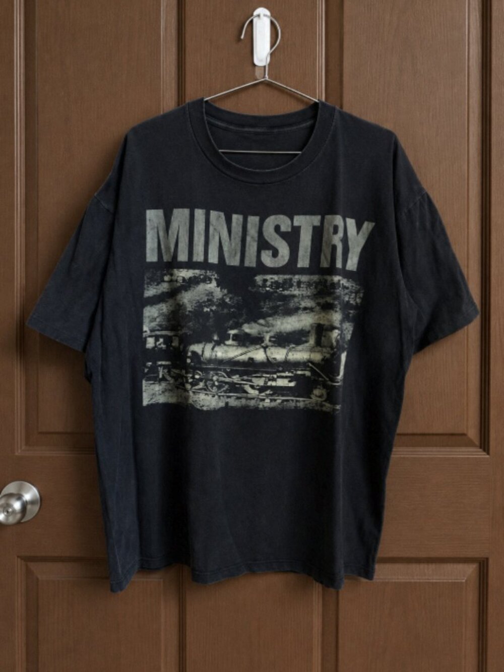 Vintage 90s Ministry Casey’s Last Ride Industrial NIN Graphic Band Tee